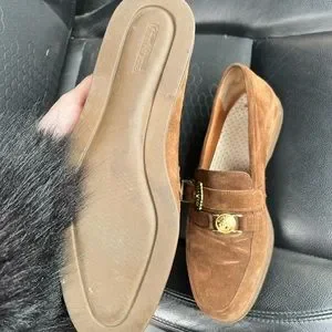 Versace | Shoes | Vintage Versace Suede Brown Loafers With  display picture 1